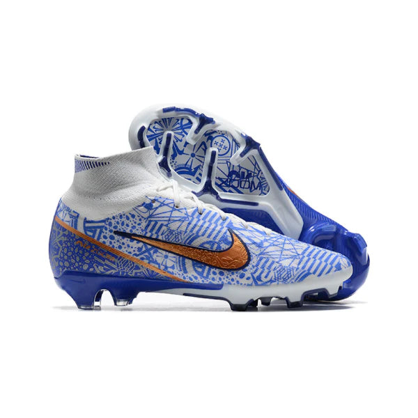 Nike Zoom Mercurial Superfly 9 Elite CR7 Pack Blue Firm Ground FG Kids Football Boot