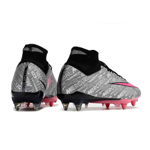 Nike Zoom Mercurial Superfly 9 Elite Gray and Pink SG
