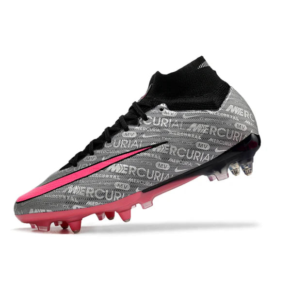 Nike Zoom Mercurial Superfly 9 Elite Gray and Pink SG