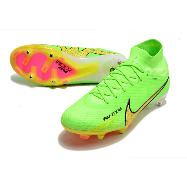 Nike Zoom Mercurial Superfly 9 Elite Green and Yellow SG
