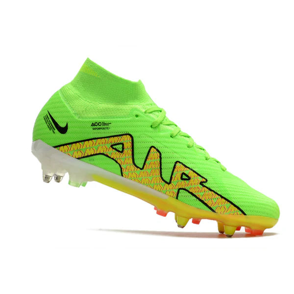 Nike Zoom Mercurial Superfly 9 Elite Green and Yellow SG