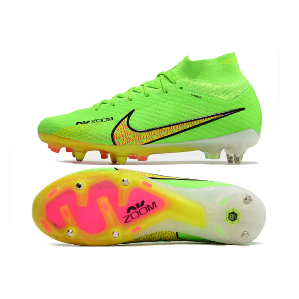 Nike Zoom Mercurial Superfly 9 Elite Green and Yellow SG