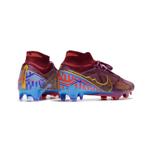 Nike Zoom Mercurial Superfly 9 Elite Purple Mbappe Firm Ground FG Kids Football Boot