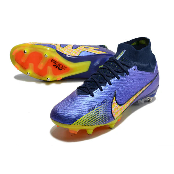 Nike Zoom Mercurial Superfly 9 Elite Purple and Yellow SG