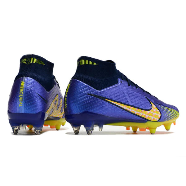 Nike Zoom Mercurial Superfly 9 Elite Purple and Yellow SG