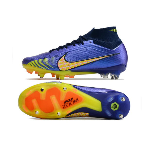 Nike Zoom Mercurial Superfly 9 Elite Purple and Yellow SG