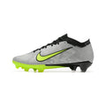 Nike Zoom Mercurial Vapor 15 Elite Gray and Green Firm Ground FG Kids Football Boot