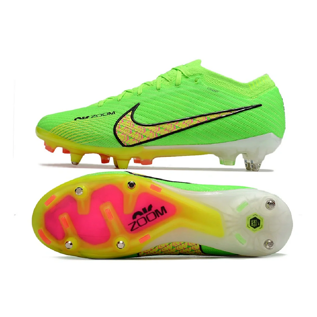 Nike Zoom Mercurial Vapor 15 Elite Green and Yellow SG