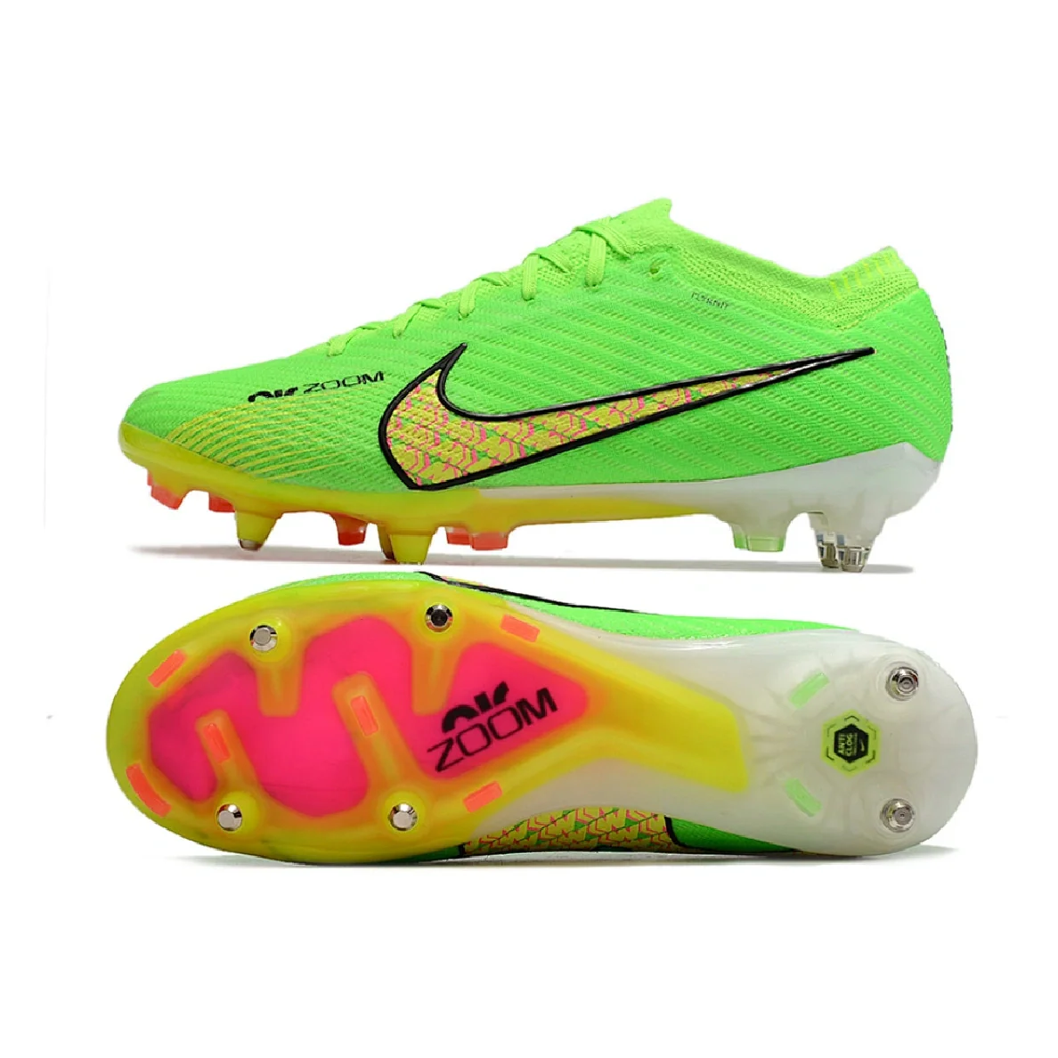 Nike Zoom Mercurial Vapor 15 Elite Green and Yellow SG