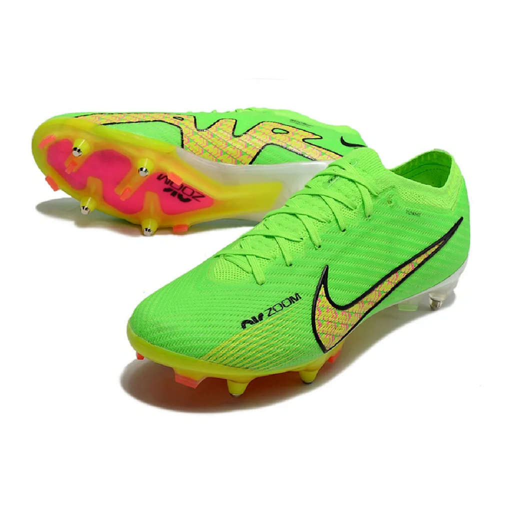 Nike Zoom Mercurial Vapor 15 Elite Green and Yellow SG