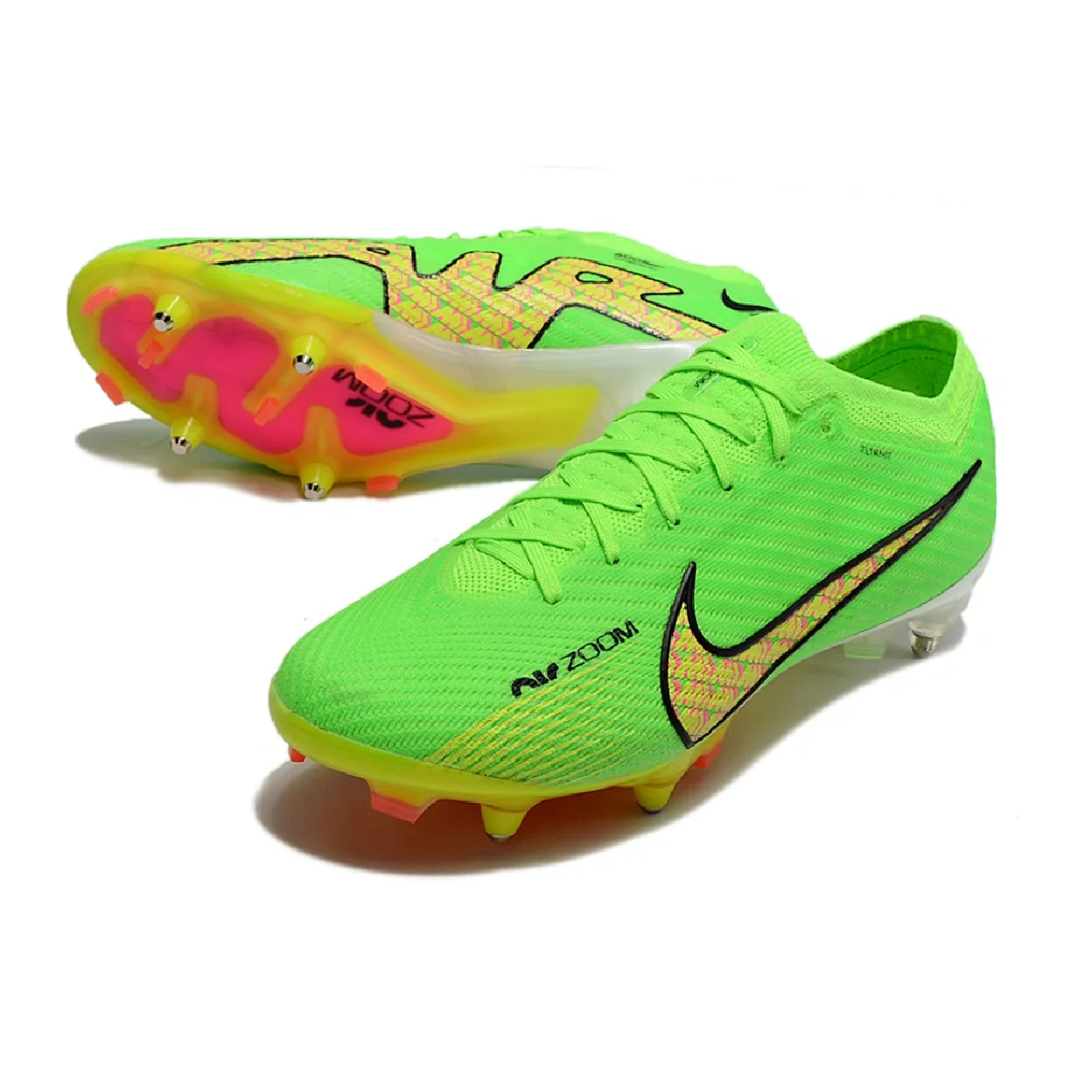 Nike Zoom Mercurial Vapor 15 Elite Green and Yellow SG