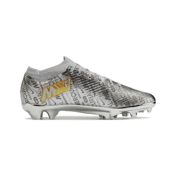 Nike Zoom Mercurial Vapor 15 Elite Silver Firm Ground FG Kids Football Boot