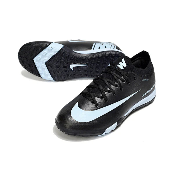 Nike Zoom Mercurial Vapor 16 Elite Black and Light Blue TF Kids