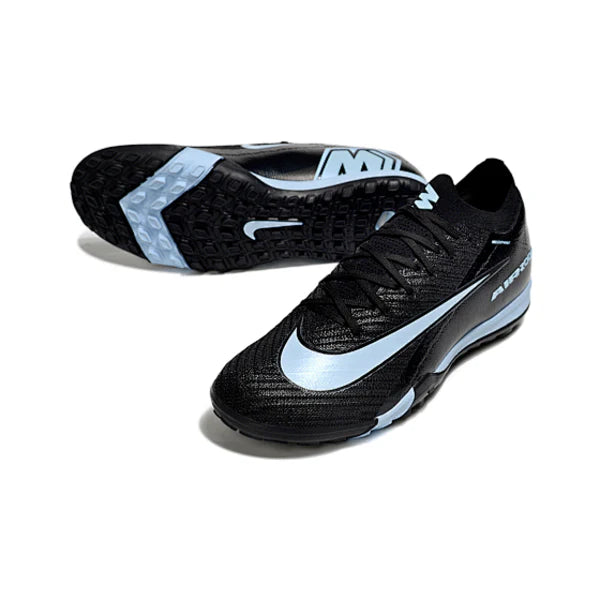 Nike Zoom Mercurial Vapor 16 Elite Black and White Kids Turf TF Football Boot