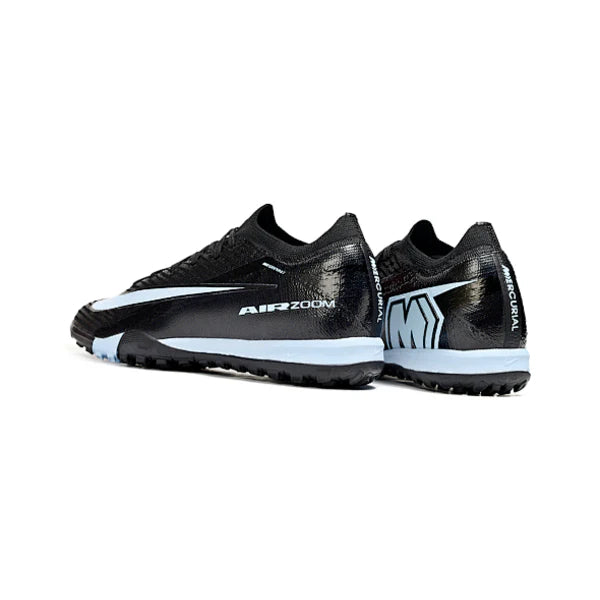Nike Zoom Mercurial Vapor 16 Elite Black and White Kids Turf TF Football Boot