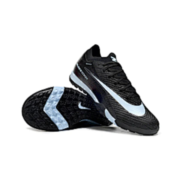 Nike Zoom Mercurial Vapor 16 Elite Black and White Kids Turf TF Football Boot