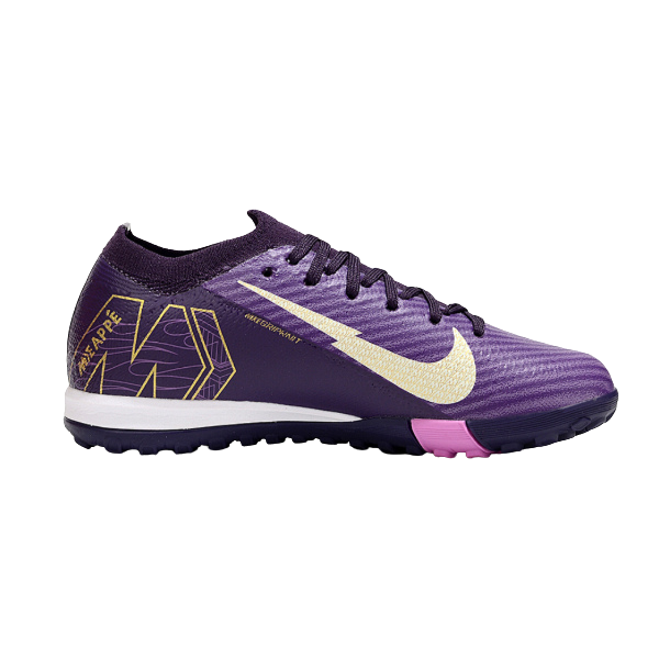 Nike Zoom Mercurial Vapor 16 Elite Mbappe Purple Pack Kids Turf TF Football Boot
