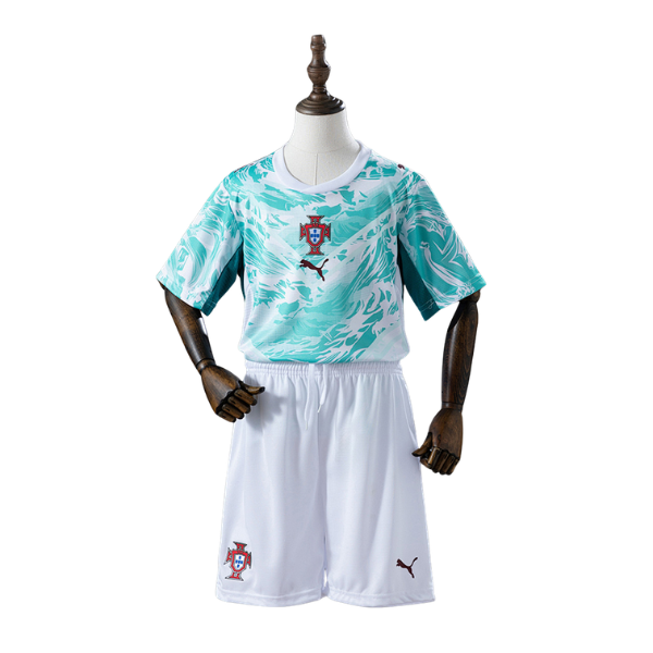 Portugal Puma 2026 Away Kids Version Football T-Shirt + Shorts Kit