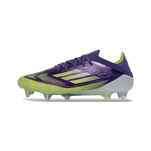 Adidas F50 Primeknit Elite Green, Purple and White SG