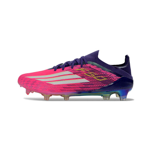 Adidas F50 Primeknit Elite Pink, White and Blue FG