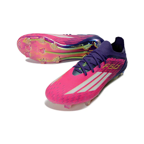 Adidas F50 Primeknit Elite Pink, White and Blue FG
