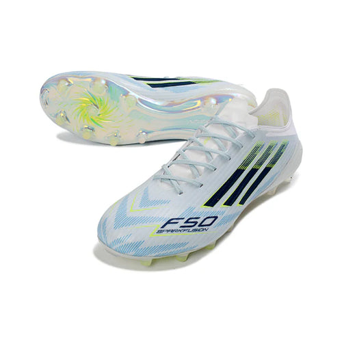 Adidas F50 Elite Light Blue, White and Black FG