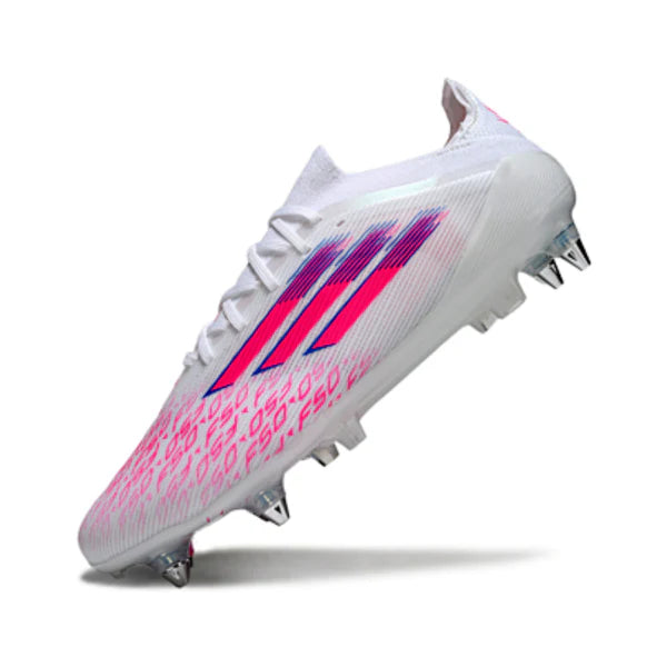 Adidas F50 Primeknit Elite White and Pink SG