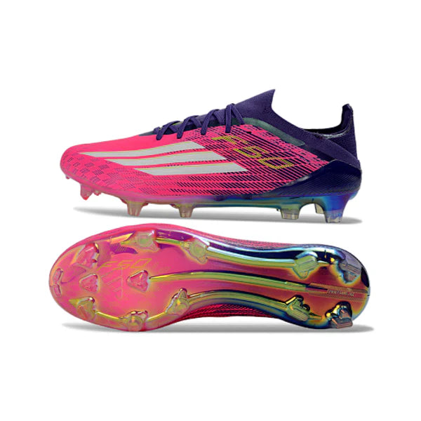 Adidas F50 Primeknit Elite Pink, White and Blue FG