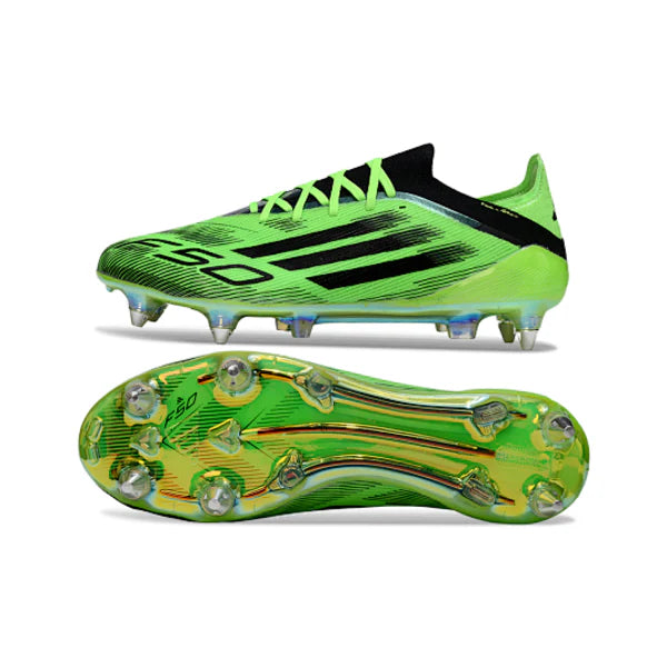 Adidas F50 Primeknit Elite Green and Black SG