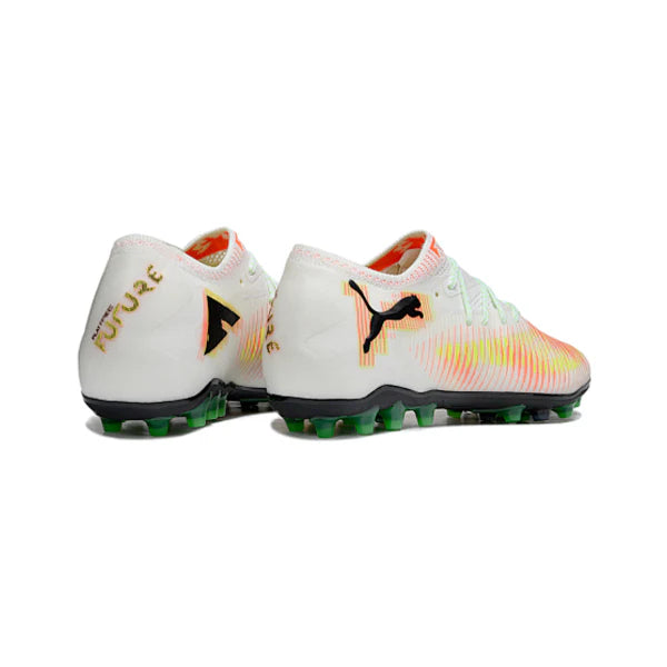 Puma Future 8 Low Cut White Orange and Yellow AG
