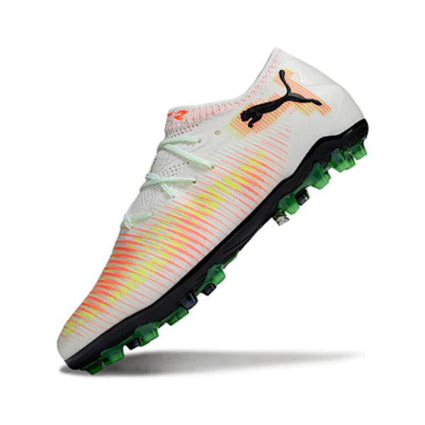 Puma Future 8 Low Cut White Orange and Yellow AG