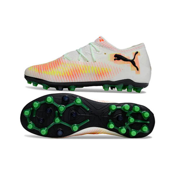 Puma Future 8 Low Cut White Orange and Yellow AG