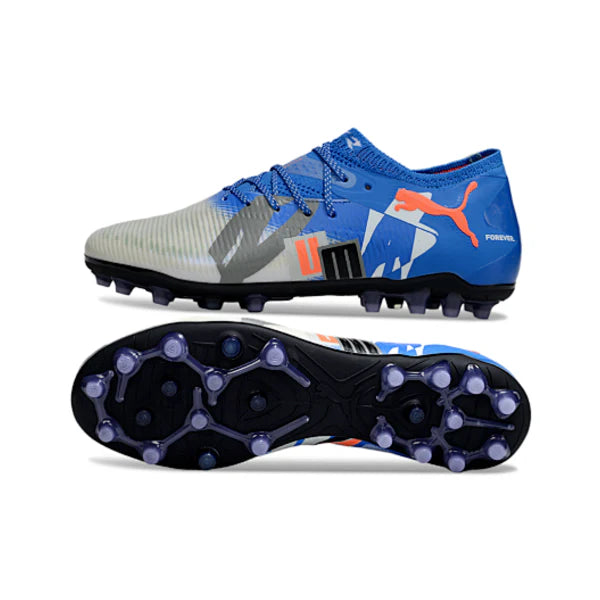 Puma Future 8 Low Cut White and Blue AG