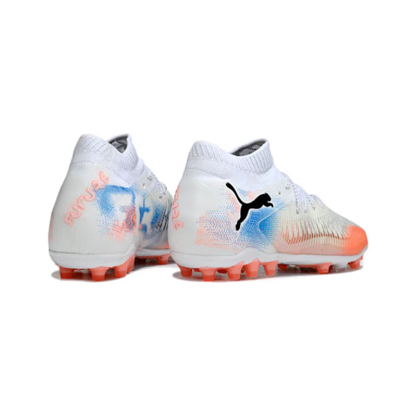 Puma Future 8 White Orange and Blue AG