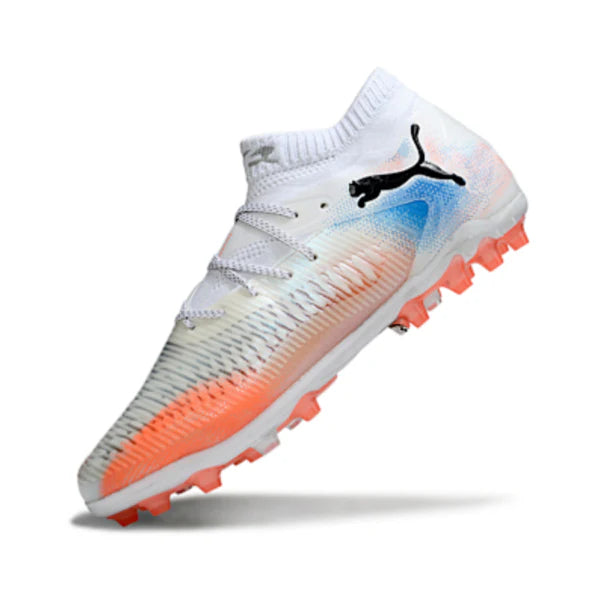 Puma Future 8 White Orange and Blue AG
