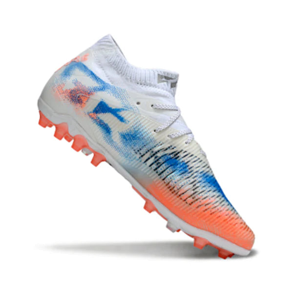 Puma Future 8 White Orange and Blue AG