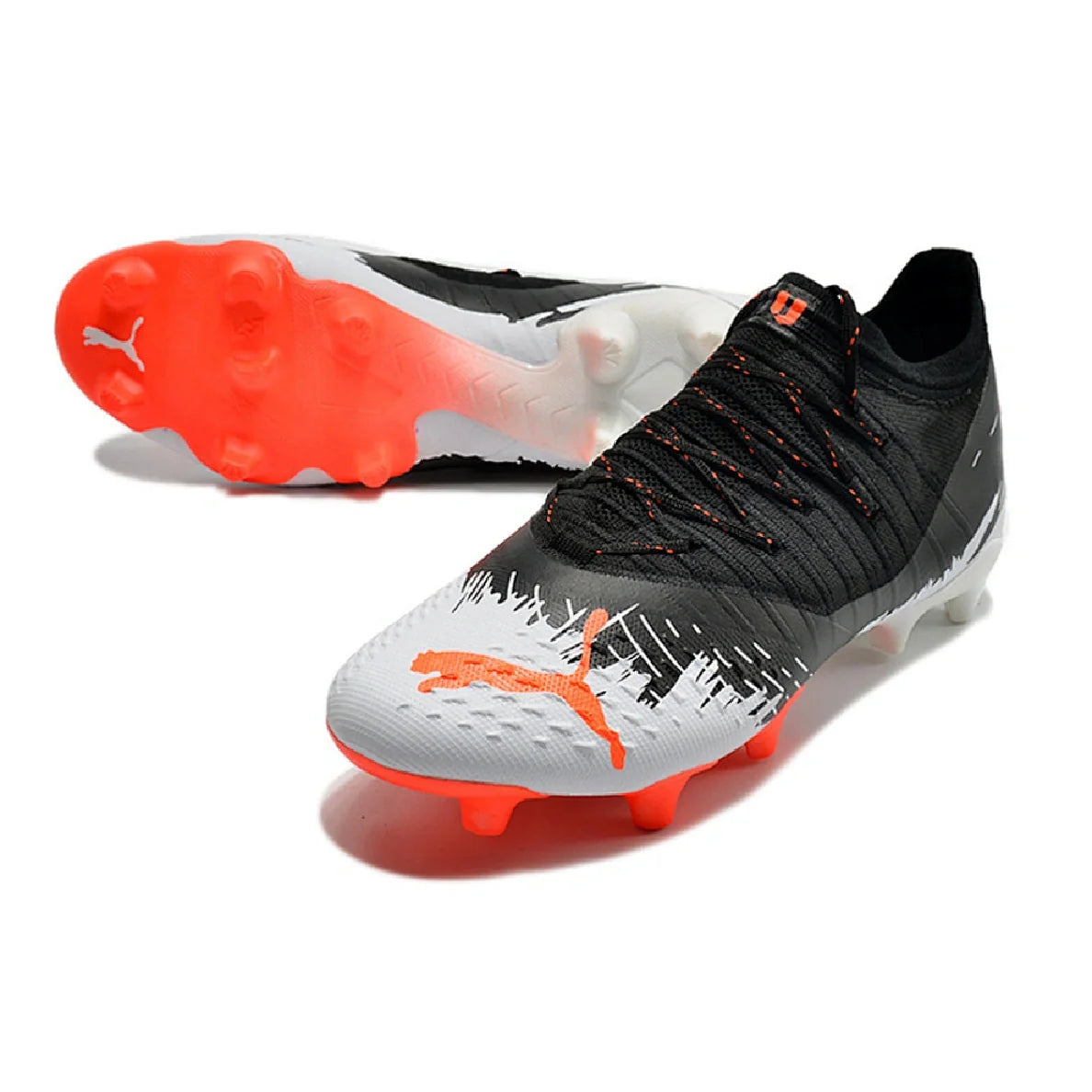 Puma Future Z 1.3 Black White and Orange FG