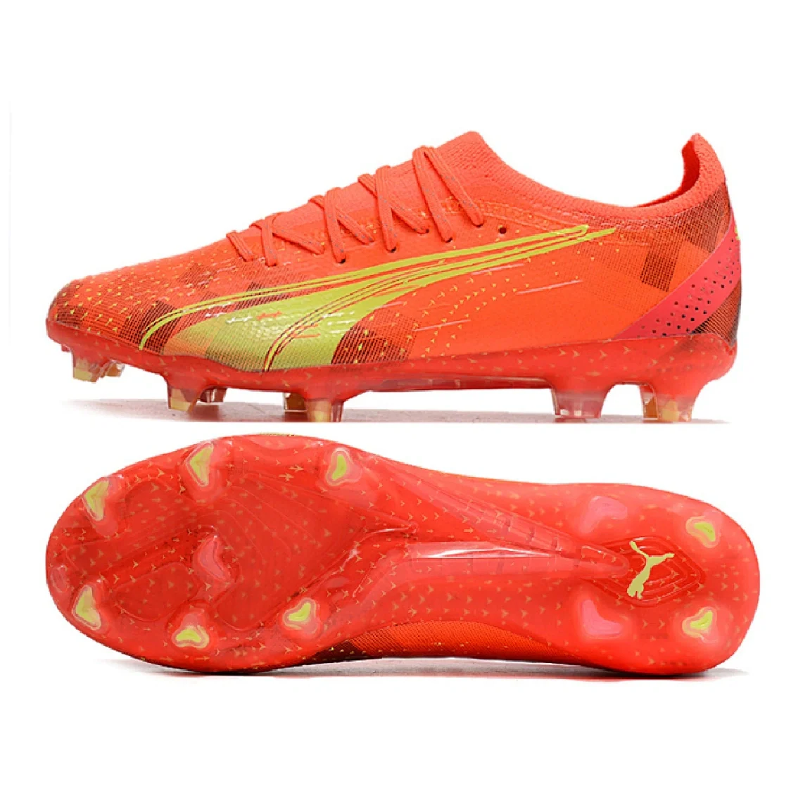 Puma Ultra Ultimate Fearless Pack Black and Yellow FG