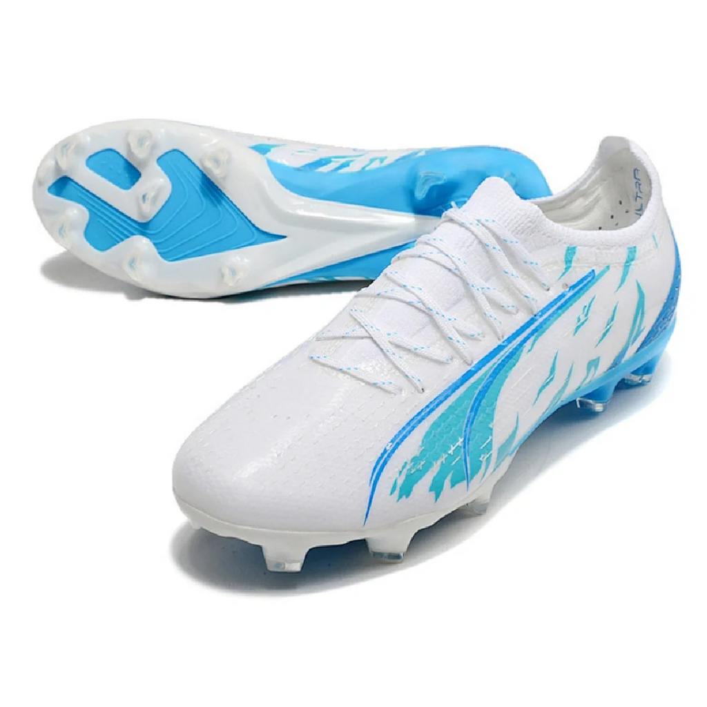 Puma Ultra Ultimate White and Blue FG