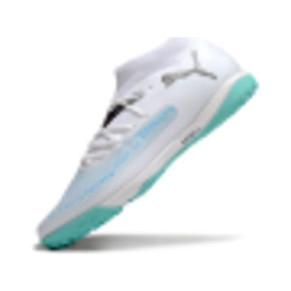 Puma Future 8 White and Light Blue TF