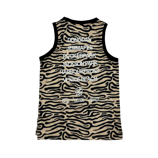 Jordan Yellow and Black Striped Tank Top