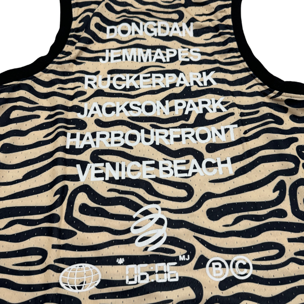 Jordan Yellow and Black Striped Tank Top