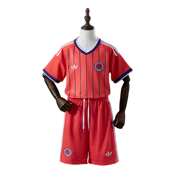Scotland Adidas 2026 Away Kids Version Football T-Shirt + Shorts Kit