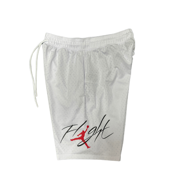 Jordan White Black and Red Shorts