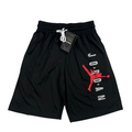 Jordan Black White and Red Shorts