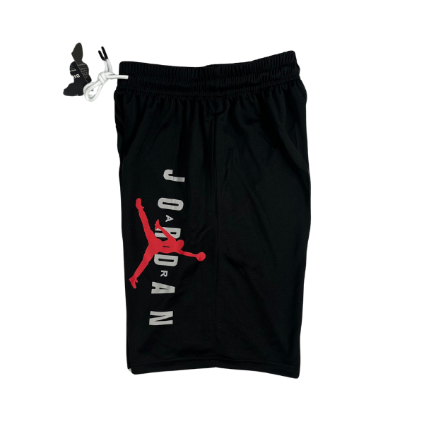Jordan Black White and Red Shorts