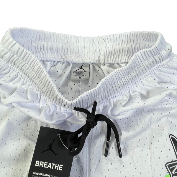 Nike Air Jordan White Black Green Red Shorts