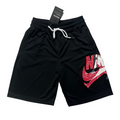 Nike Air Jordan Black Red and White Shorts