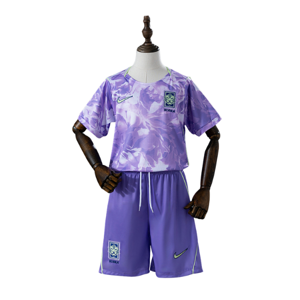 South Korea Nike 2026 Away Kids Version Football T-Shirt + Shorts Kit