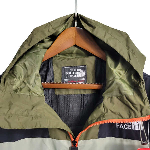 The North Face Green and Beige Windbreaker Jacket
